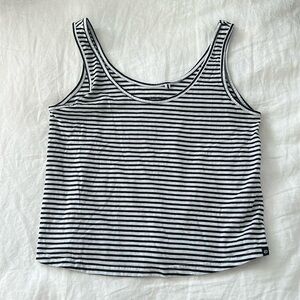 Rip Curl black & white striped tank top